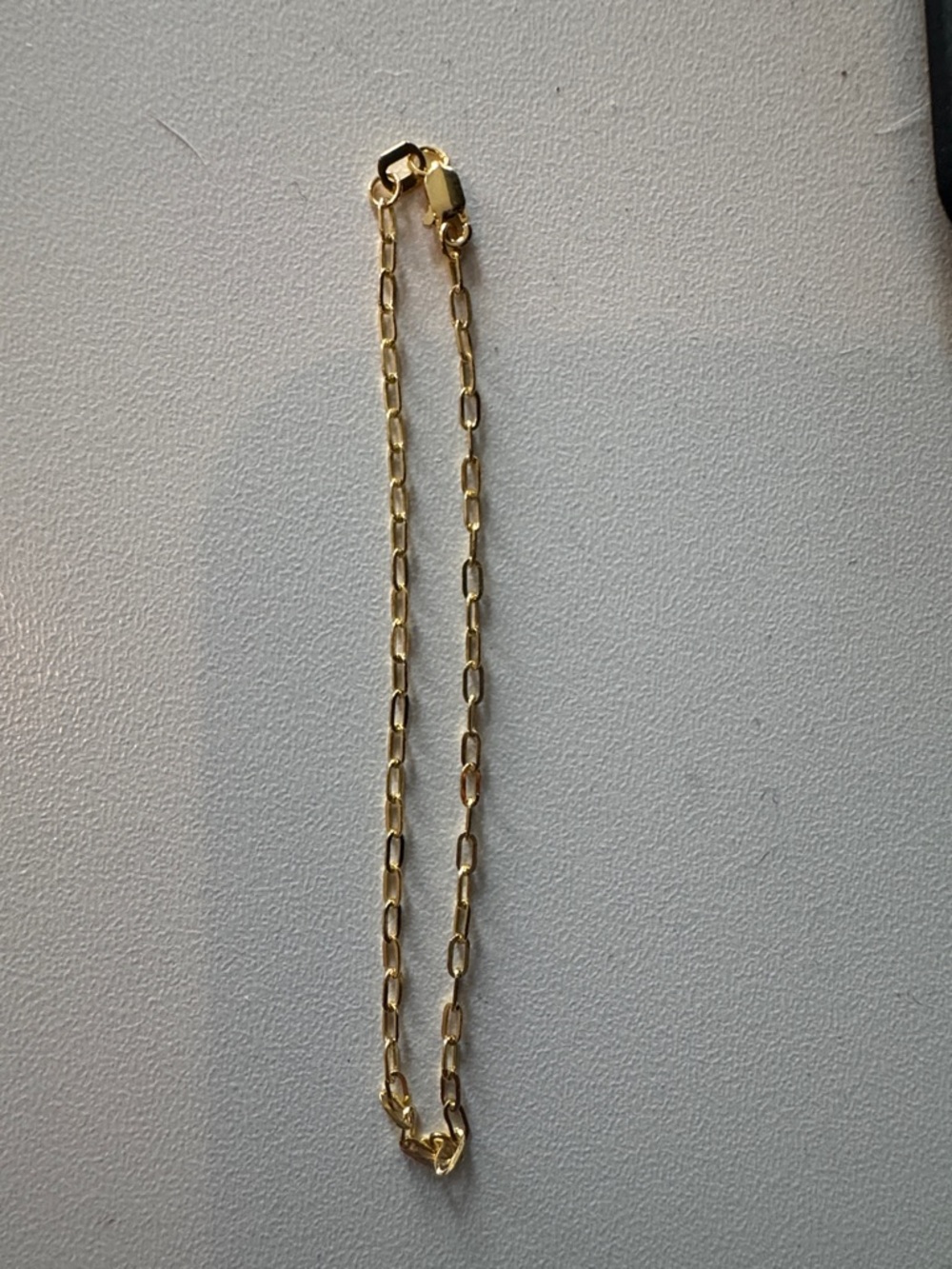 10K Solid Gold 7” Paperclip Link Bracelete - Classic Women's Jewelry